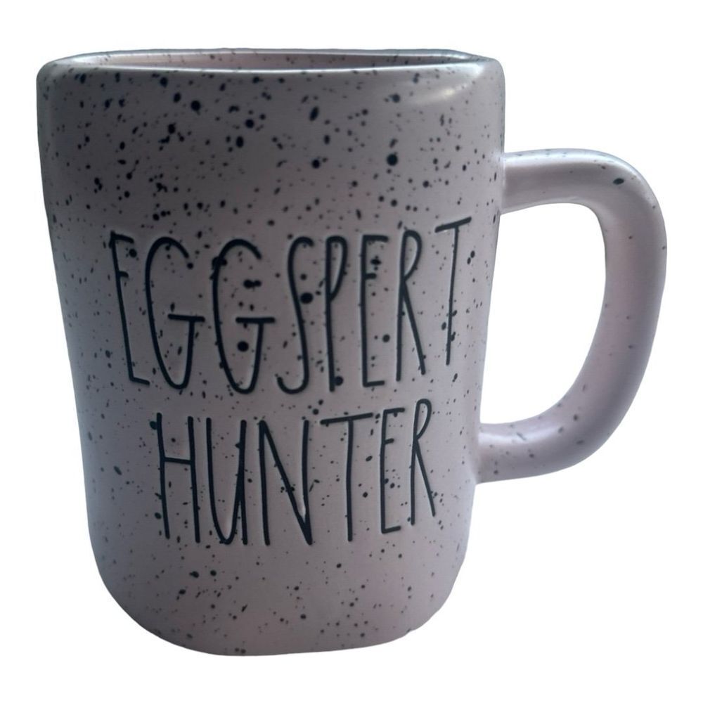 Rae Dunn Egg-Spert Hunter Easter Mug Speckled‎ Pink Coffee Cup Decor
